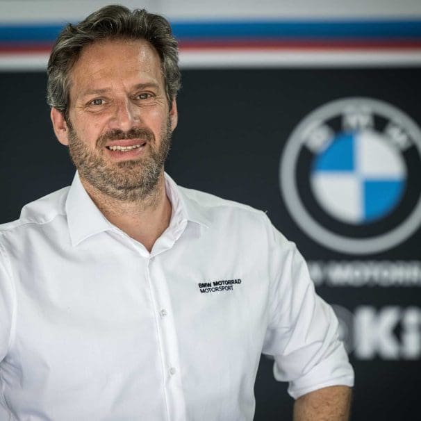 Marc Bongers, BMW Motorrad Motorsport's Director. Media sourced from BMW.