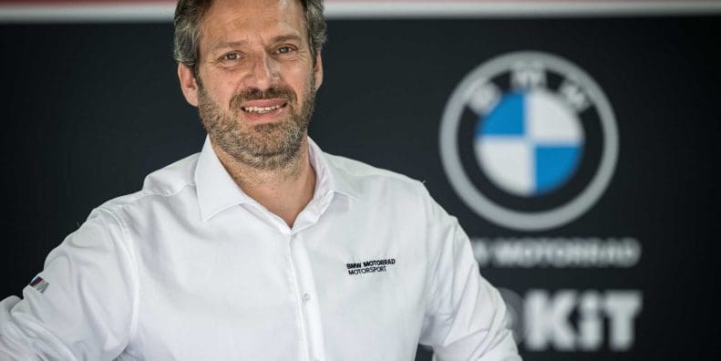 Marc Bongers, BMW Motorrad Motorsport's Director. Media sourced from BMW.