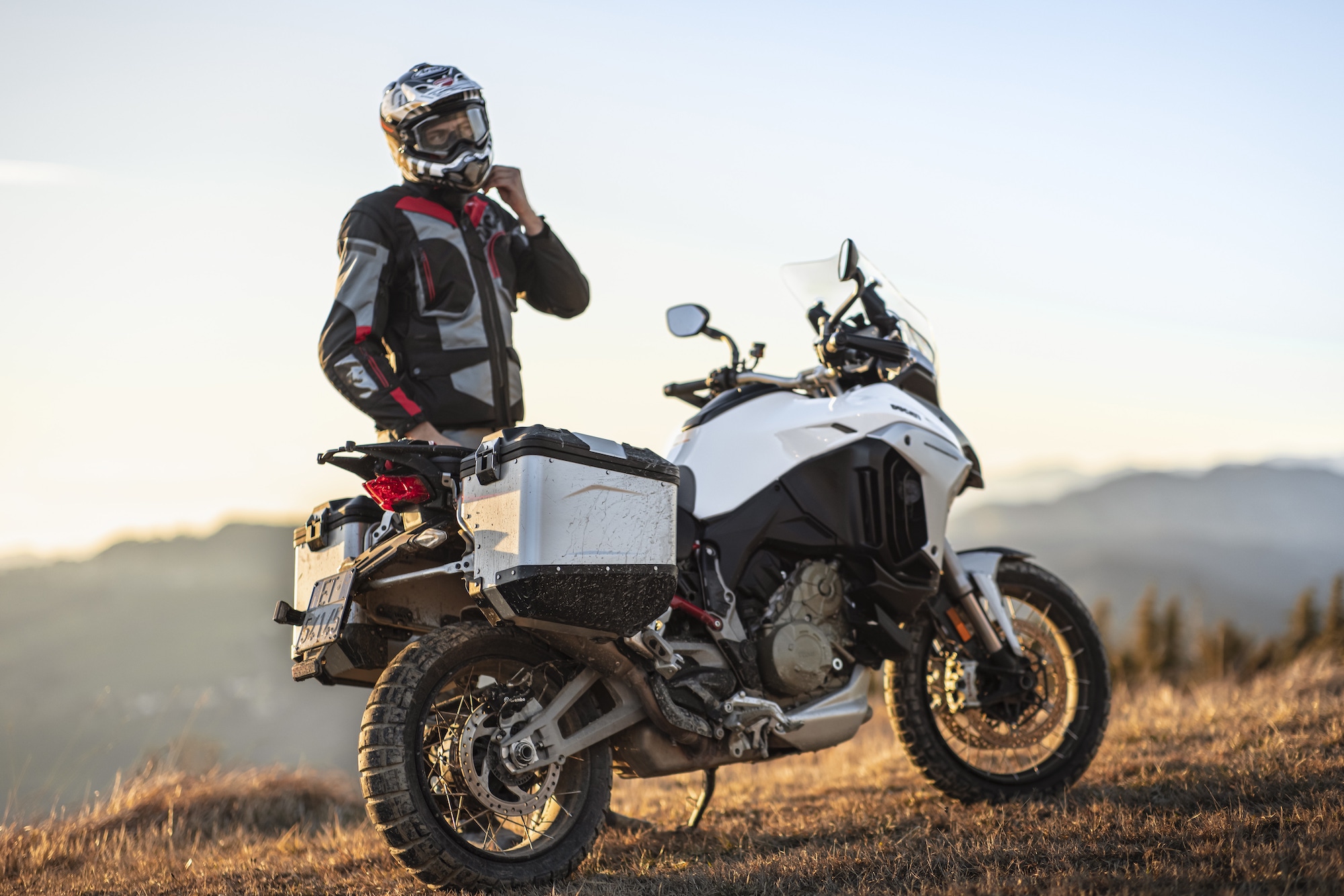 A view of the Multistrada V4 S. Media sourced from Ducati.