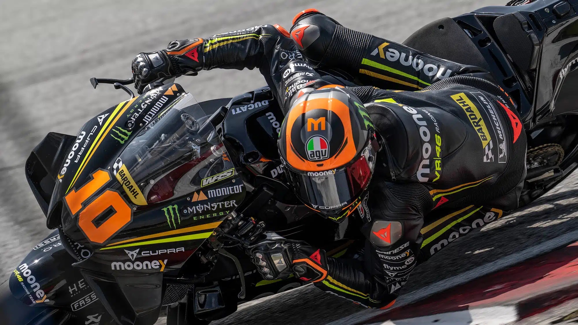 #10, MotoGP's Luca Marini. Media sourced from Motor Sport Magazine.