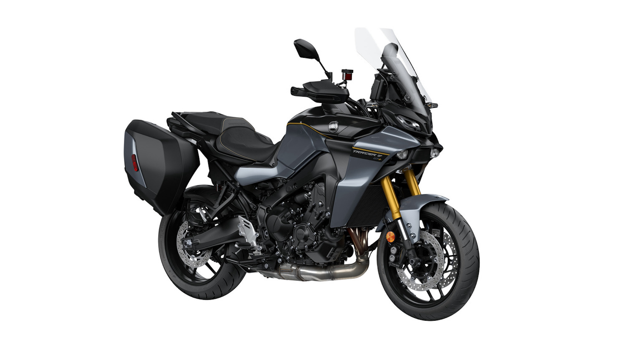 A view of Yamaha's all-new 2024 TRACER 9 GT+. Media sourced from Yamaha's press release, published to Globe Newswire.