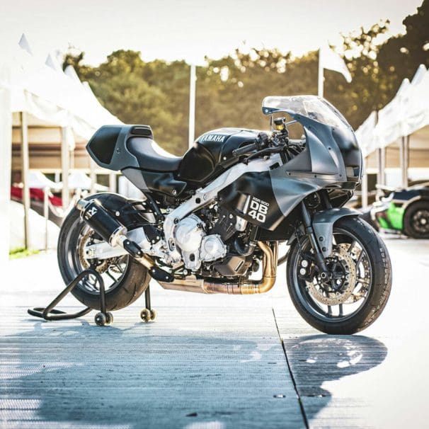 Yamaha's all-new XSR900 DB40, debuted at this year's Goodwood Festival of Speed. Media sourced from Yamaha's press release on Roadracing World.