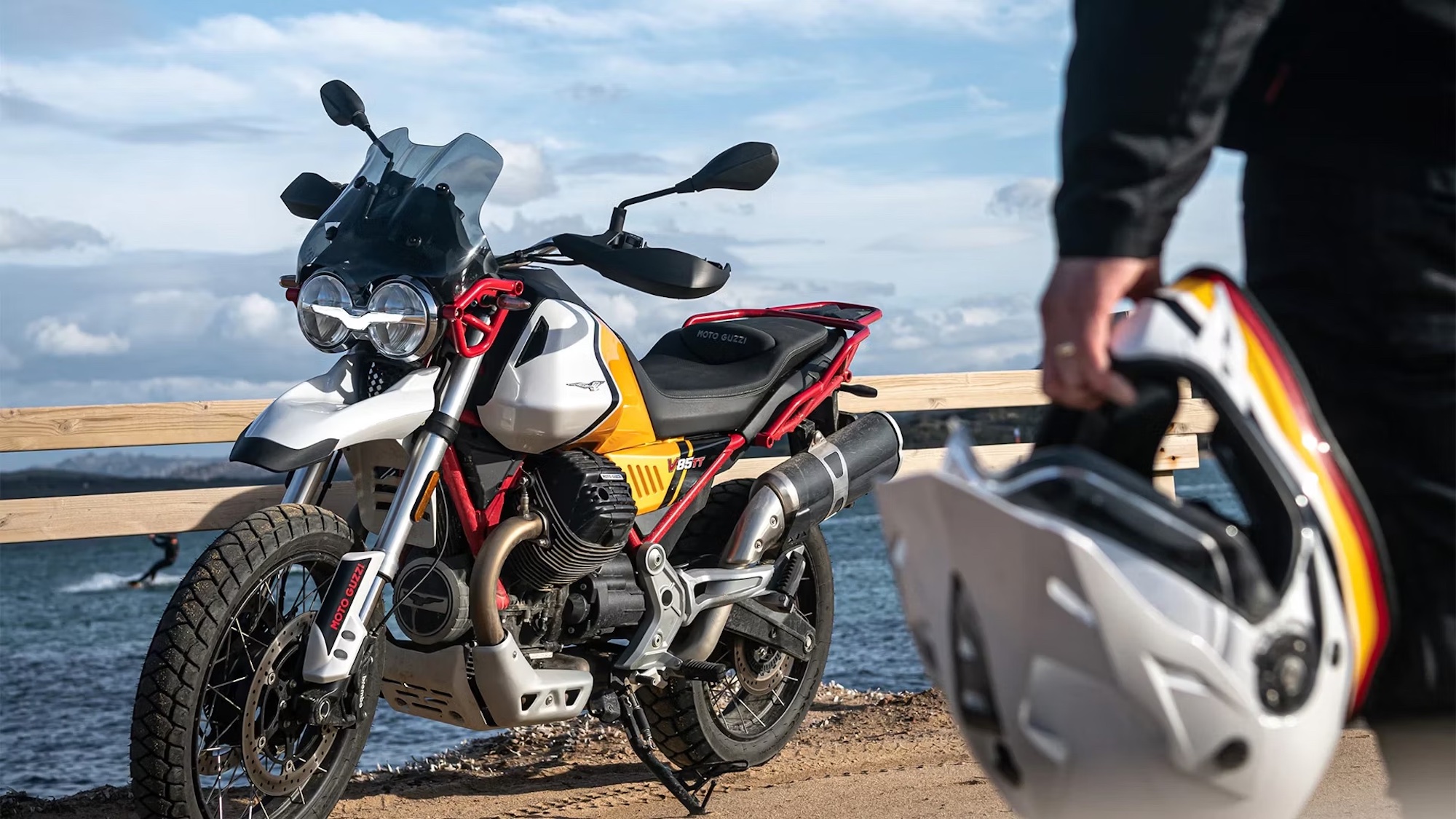 A Moto Guzzi bike. Media sourced from Top Speed.