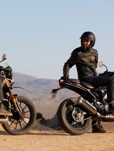 A view of Triumph X Bajaj's new 400cc machines: The Speed 400 and Scrambler 400 X. Media sourced from RideApart.