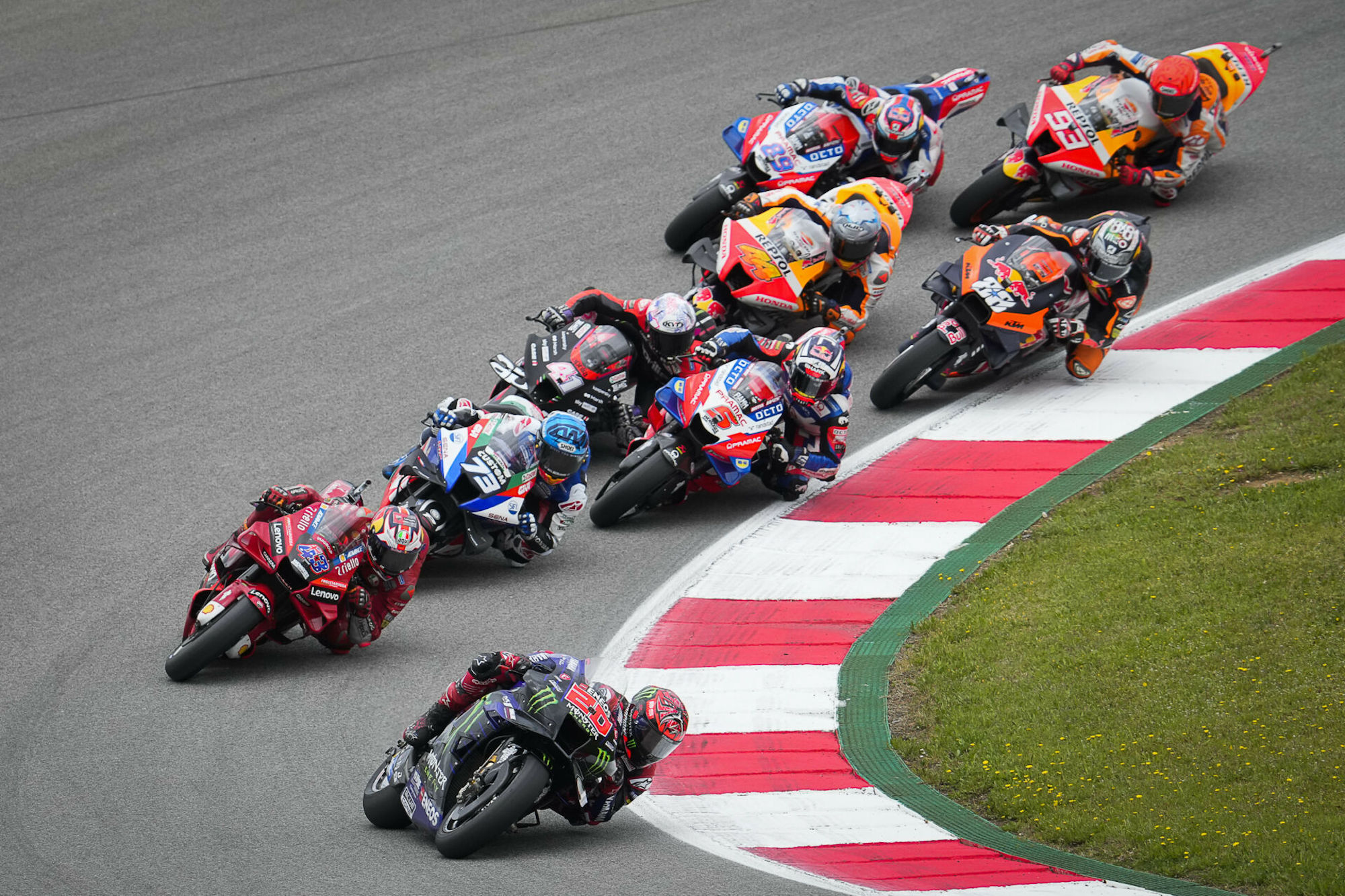 A view of MotoGP's 2023 proceedings. Medi sourced from Roadracing World.