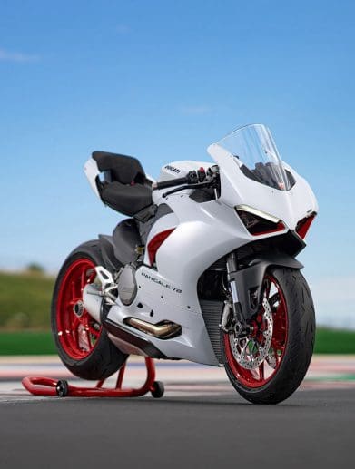 Ducati's Panigale V2. Media sourced from Moto Union.