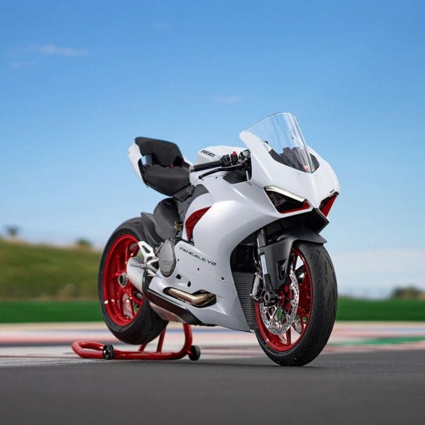 Ducati's Panigale V2. Media sourced from Moto Union.