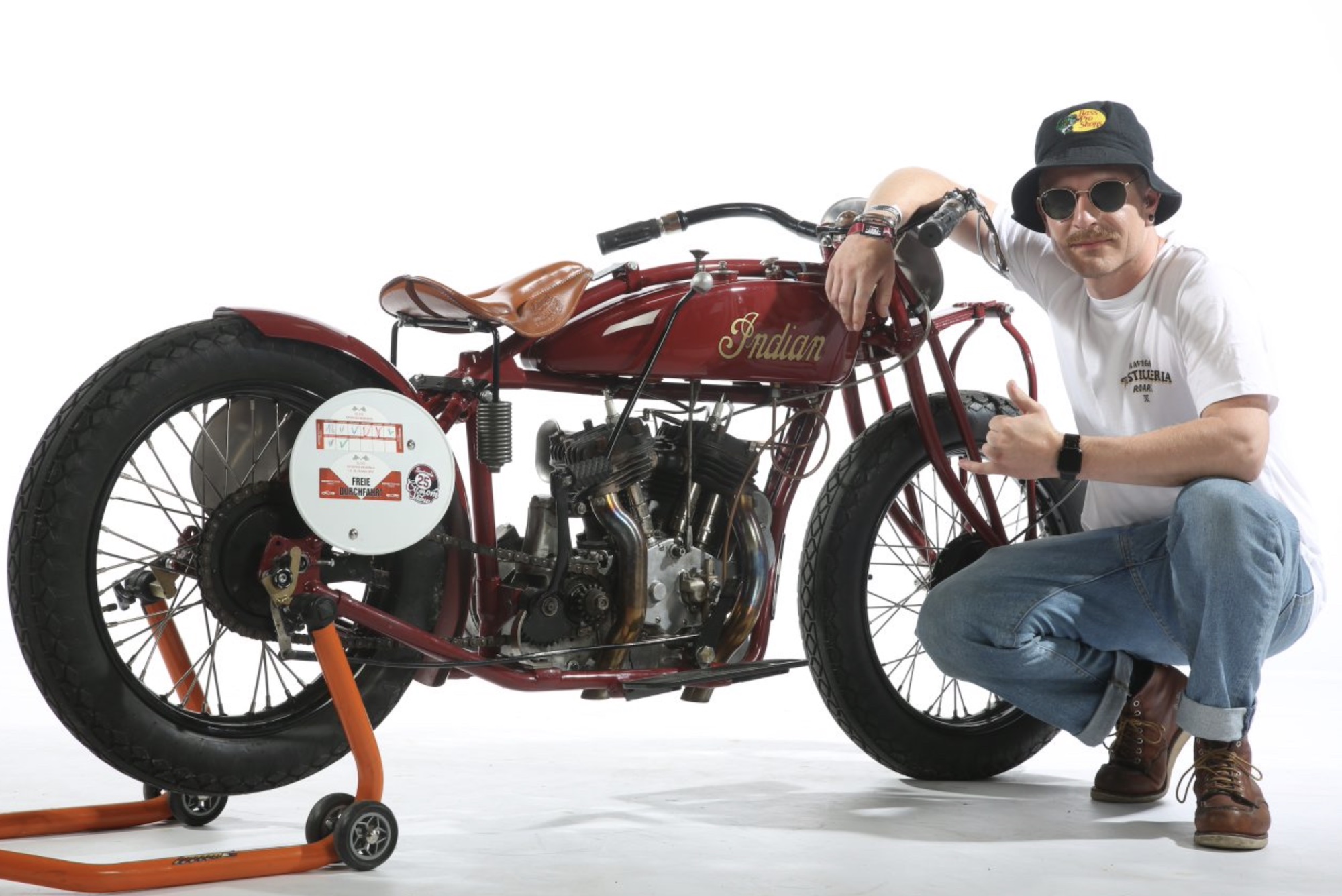 Indian Vintage Winner - (#25) Sebastian Neumann, Germany. Media sourced from Indian Motorcycles. 