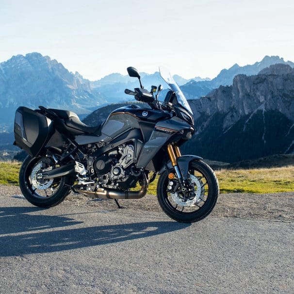 A view of Yamaha's all-new 2024 TRACER 9 GT+. Media sourced from Yamaha's press release, published to Globe Newswire.