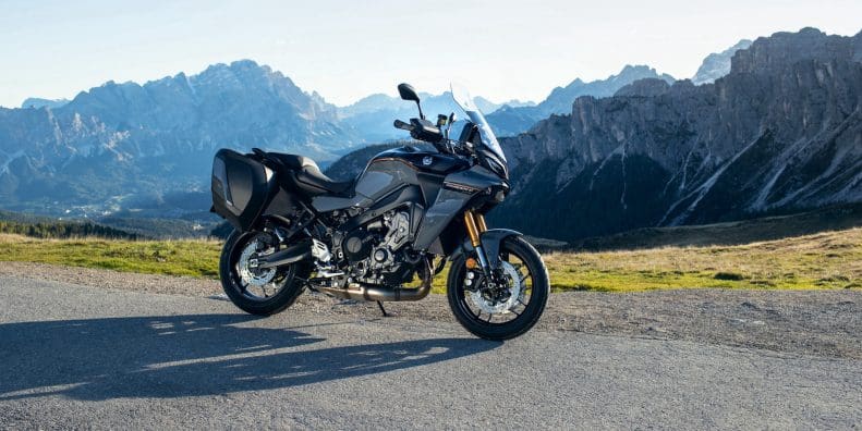 A view of Yamaha's all-new 2024 TRACER 9 GT+. Media sourced from Yamaha's press release, published to Globe Newswire.