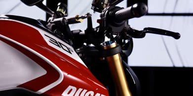 A view of Ducati's all-new 2024 Monster 30th Anniversary. Media sourced from Ducati.