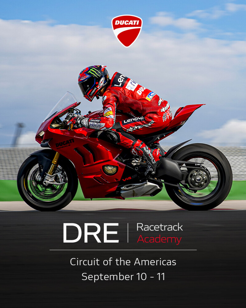 Ducati's Riding Experience (DRE), which is finally coming to the US! Media sourced from Ducati.