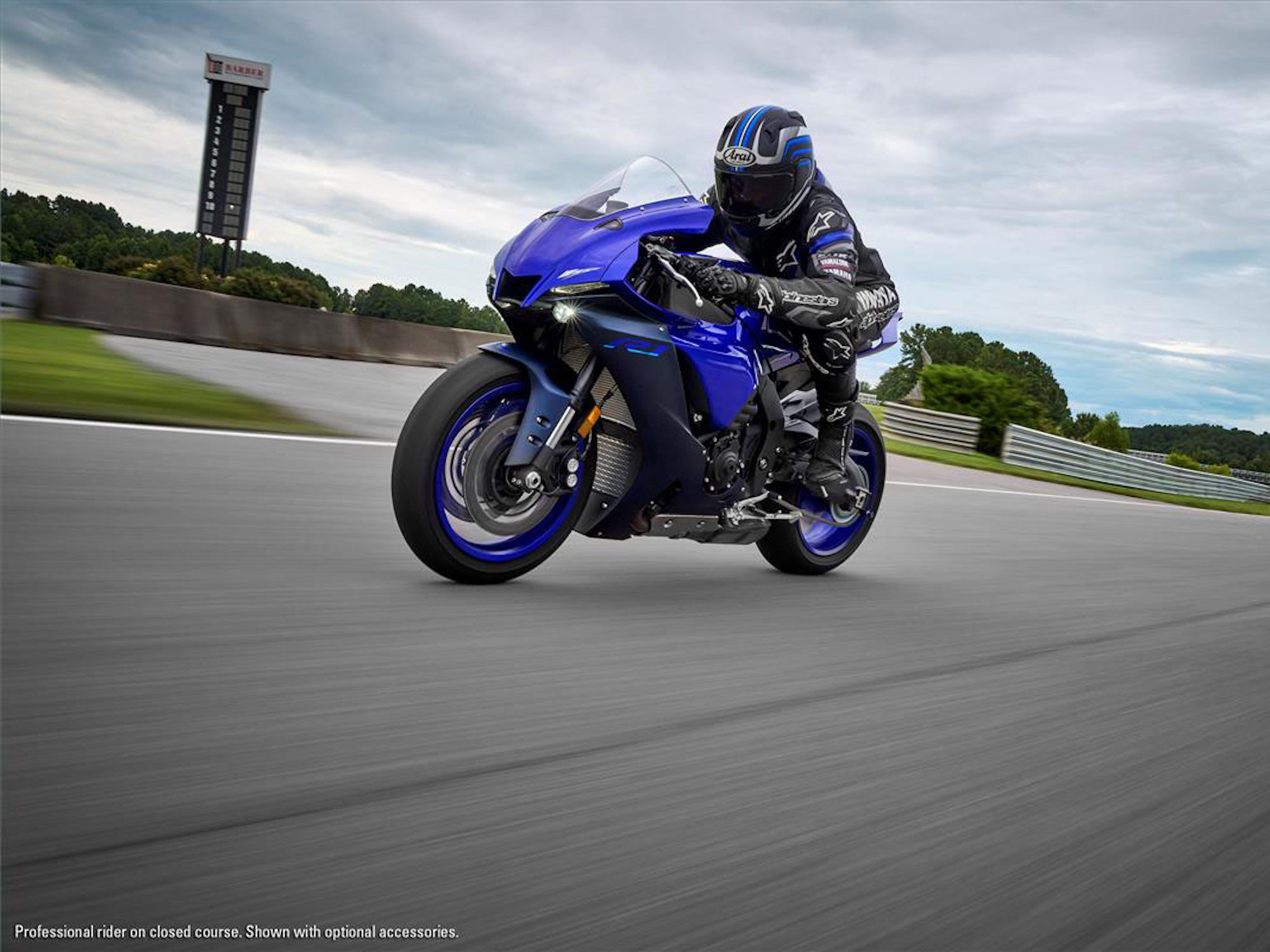 A view of Yamaha's R1. Media sourced from the Motoworld of El Cajon.