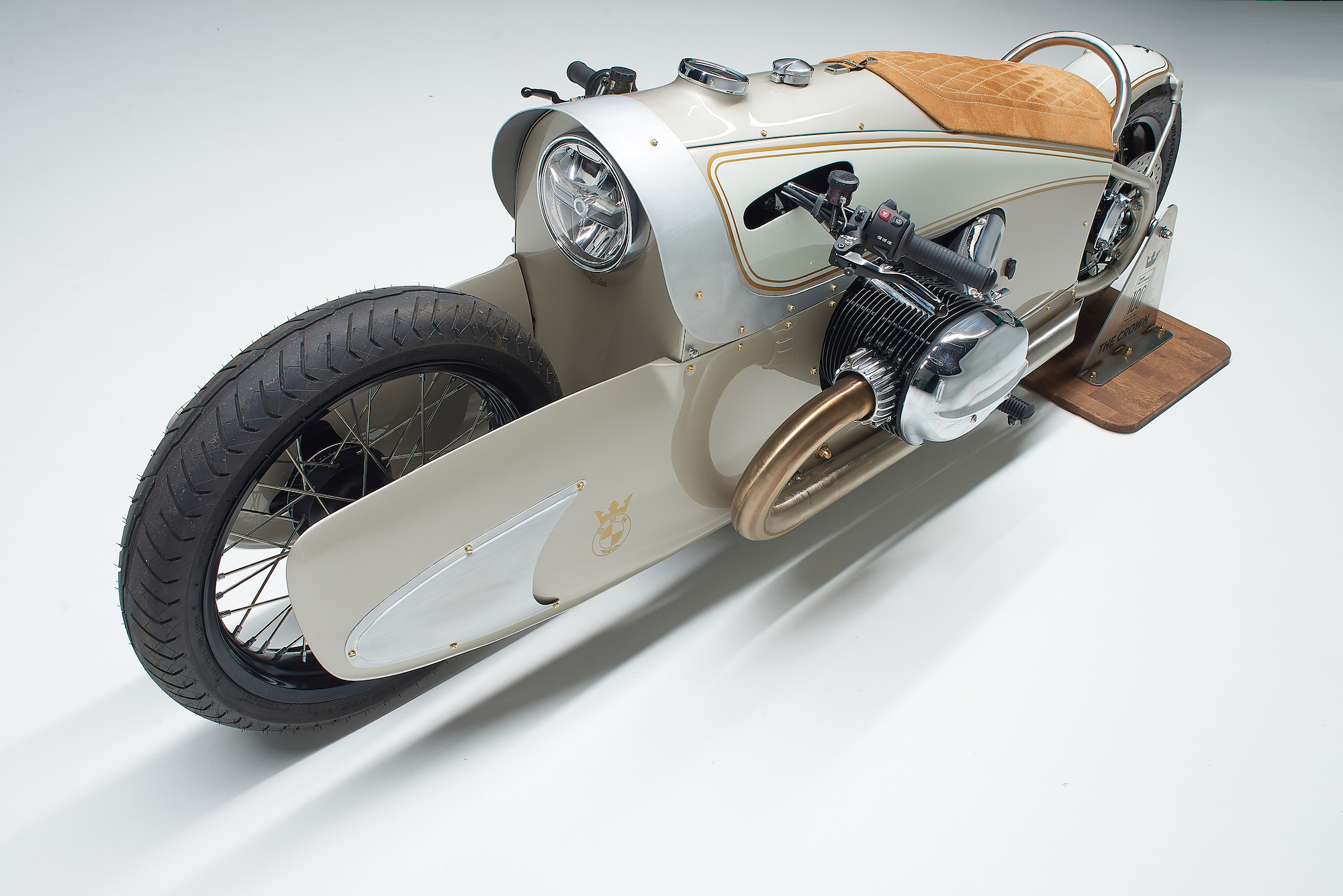 A view of BMW R18 “The Crown” - created to celebrate 100 years of BMW Motorrad. Media sourced from BMW.