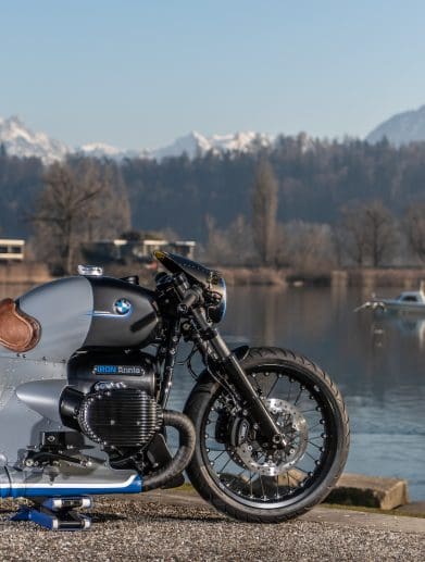 The R 18 "Iron Annie" Custom Bike from Switzerland. Media sourced from BMW.