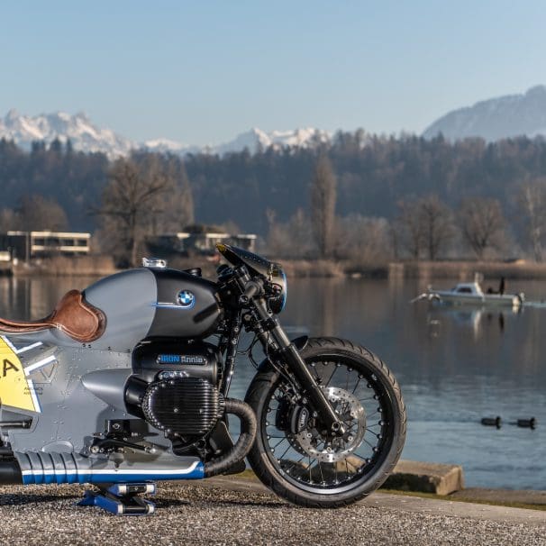 The R 18 "Iron Annie" Custom Bike from Switzerland. Media sourced from BMW.