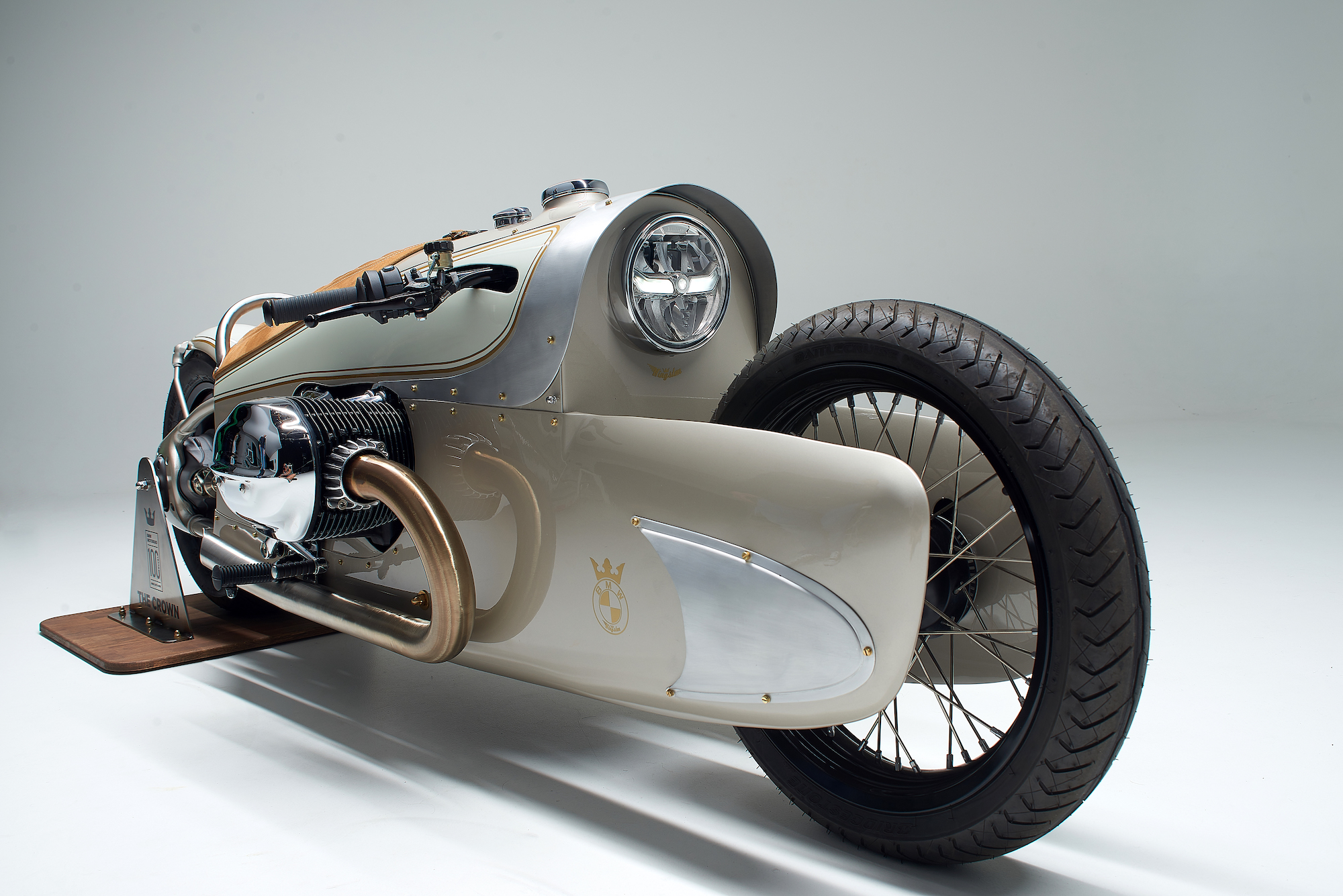 A view of BMW R18 “The Crown” - created to celebrate 100 years of BMW Motorrad. Media sourced from BMW.