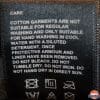 Wash and care instructions tag