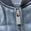 Closeup of the frontal YKK zipper