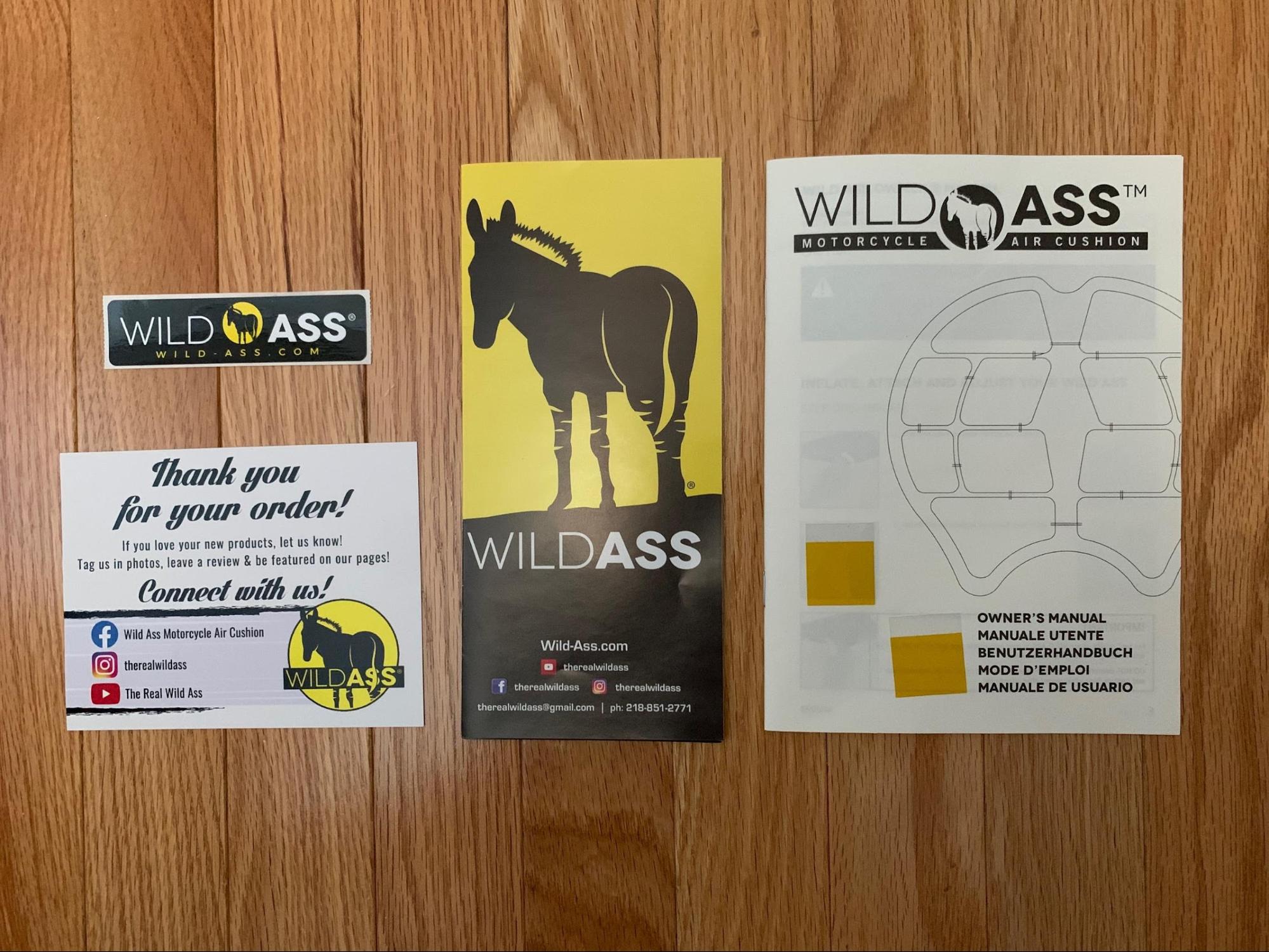 Wild Ass Air Gel Cushion Seat Pad Sport 