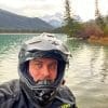 Me wearing my XT9000 at Gap Lake, Alberta, Canada