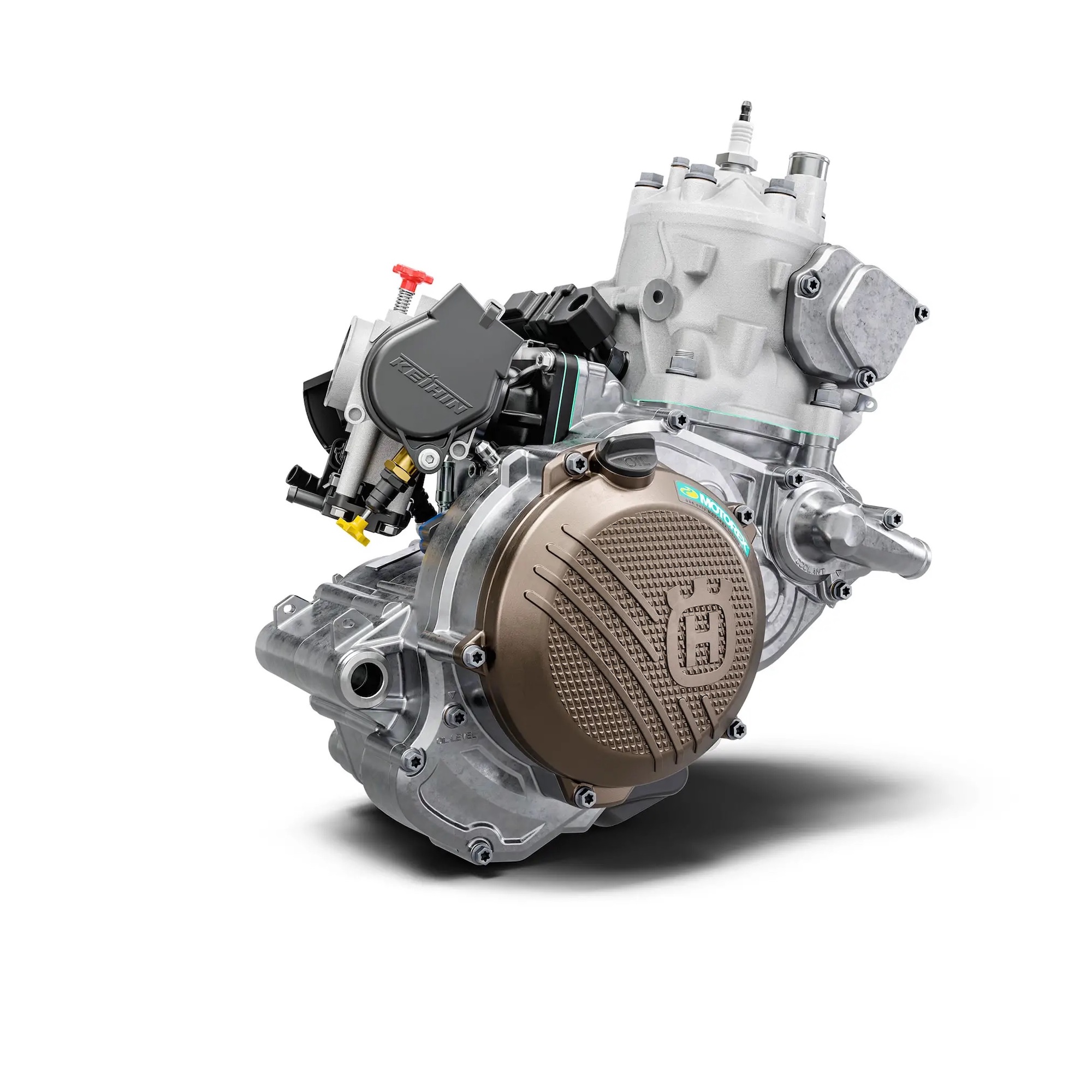 A view of Husqvarna's new enduro heart for the 2024 TE 300. Media sourced from Husqvarna. 