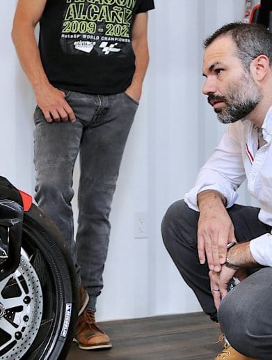Gerardo kneeling before the stunning Method 143. Media courtesy of the team at ARCH.