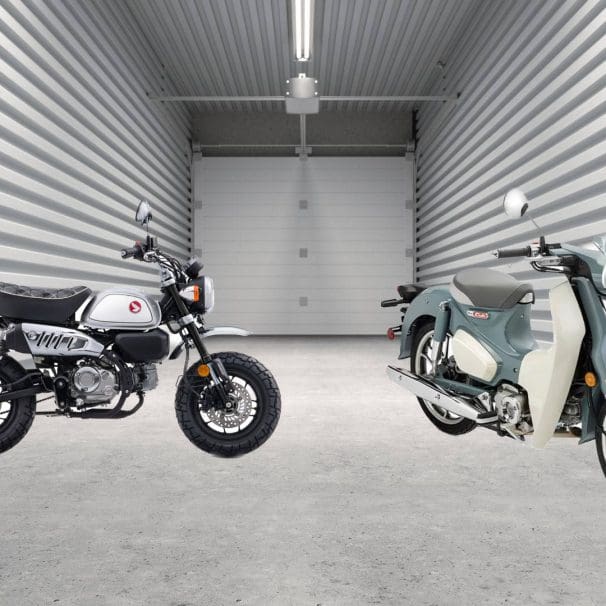A view of Honda's refreshed 2024 Super Cub and Monkey. Media sourced from Honda.