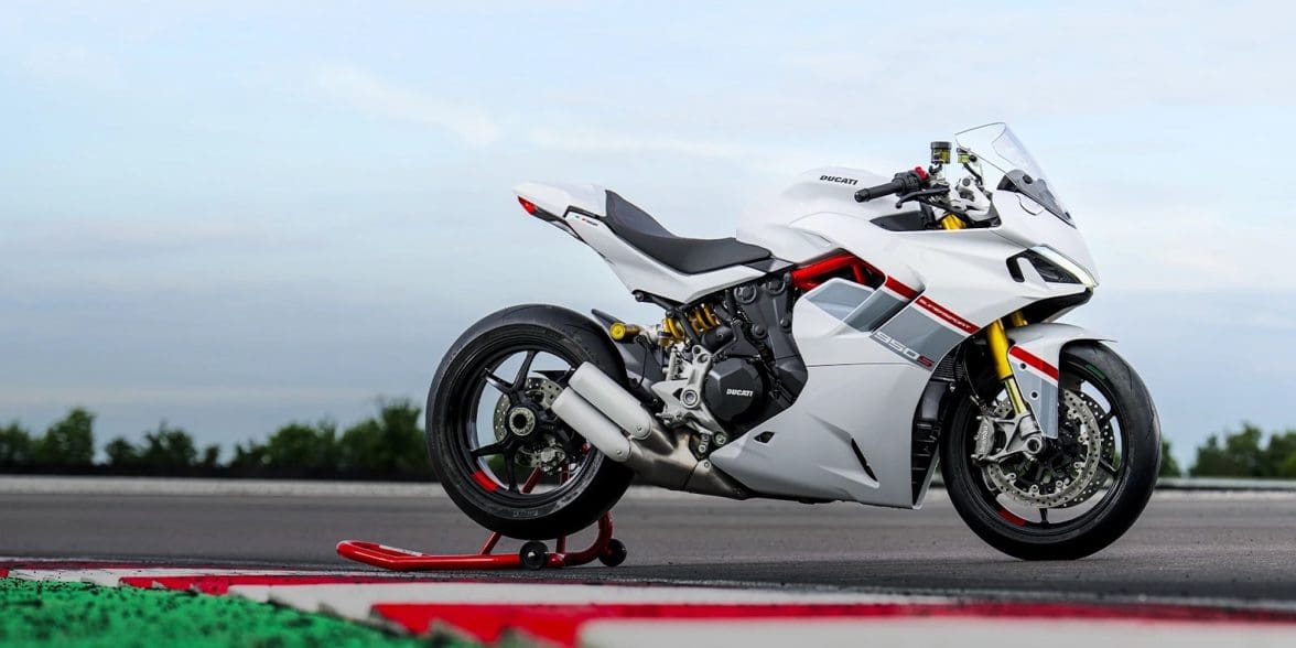 A view of Ducati's current Supersport. Media sourced from Ducati.