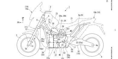 A view of the blueprints connected to a hybrid concept Honda's got in the proverbial lab. Media sourced from CycleWorld.