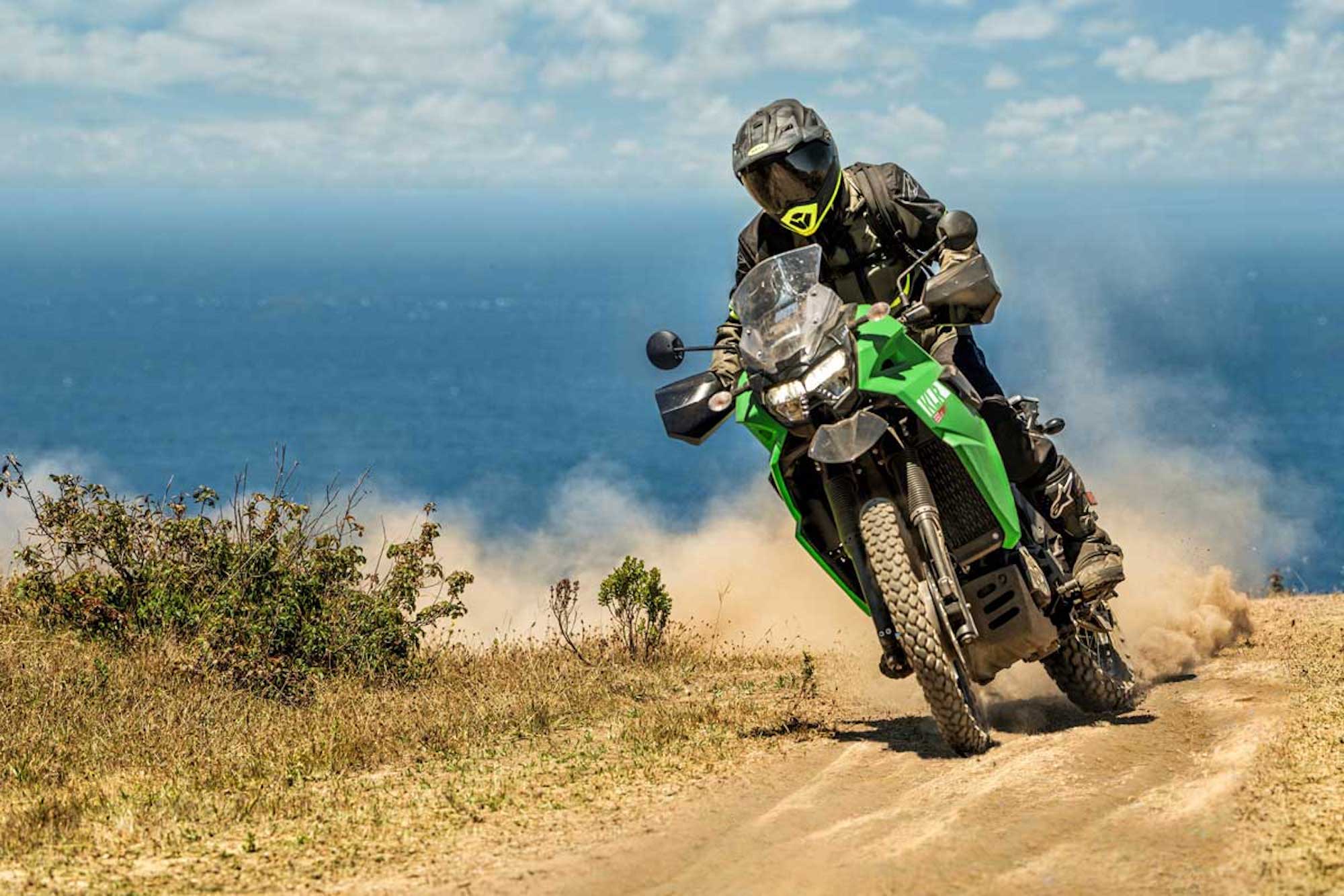 A rider enjoying time on a Kiwi bike. Media sourced from Adventure Motorcycles.