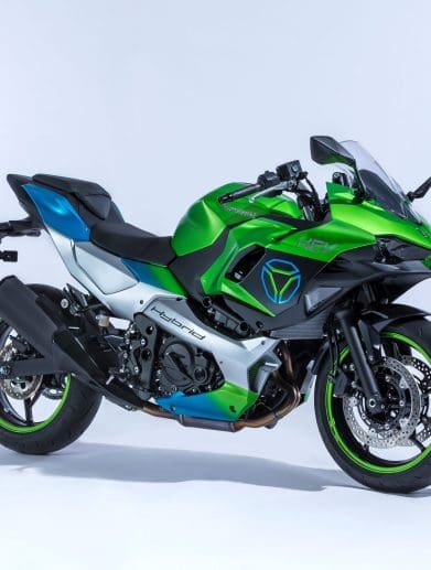 A view of Kawasaki's Ninja HEV. Media sourced from CycleWorld.
