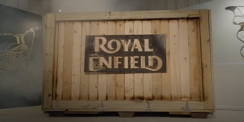 The big reveal of Royal Enfield's custom Super Meteor, created in collaboration with Roland Sands. Media sourced from Youtube.