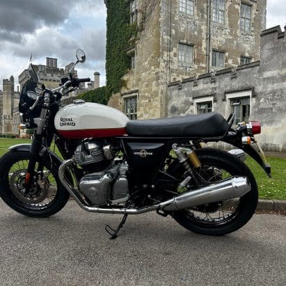 Side view of the Royal Enfield Interceptor 650