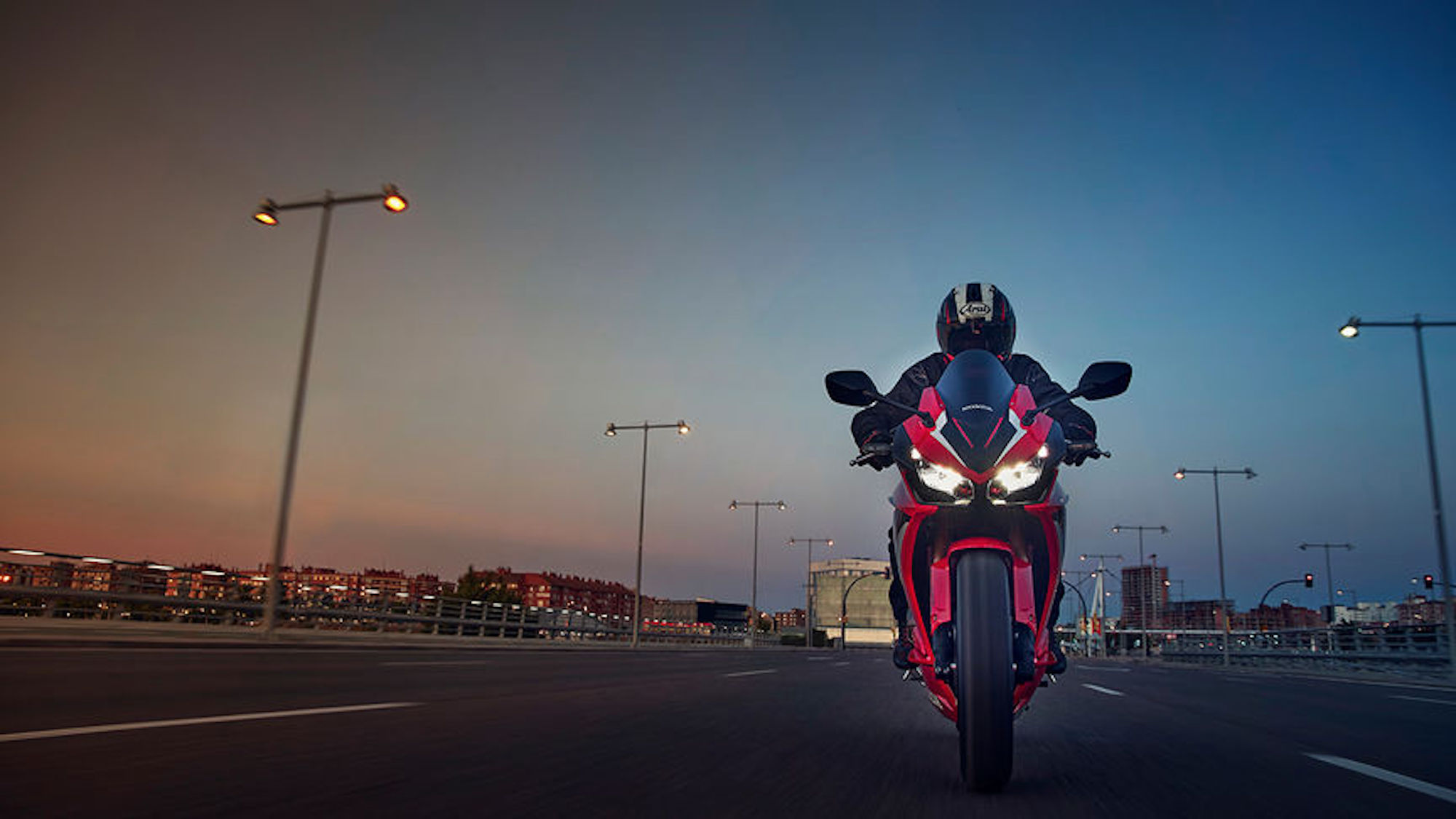 A view of Honda's CBR500R. Media sourced from Honda.