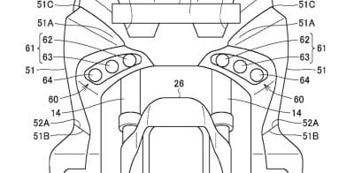 A view of the images included in Honda's patent for a third-gun X-ADV. Media sourced from CycleWorld.