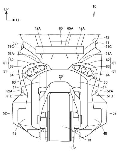 A view of the images included in Honda's patent for a third-gun X-ADV. Media sourced from CycleWorld.