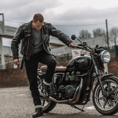 A British motorcyclist. Media sourced from Panda Moto.