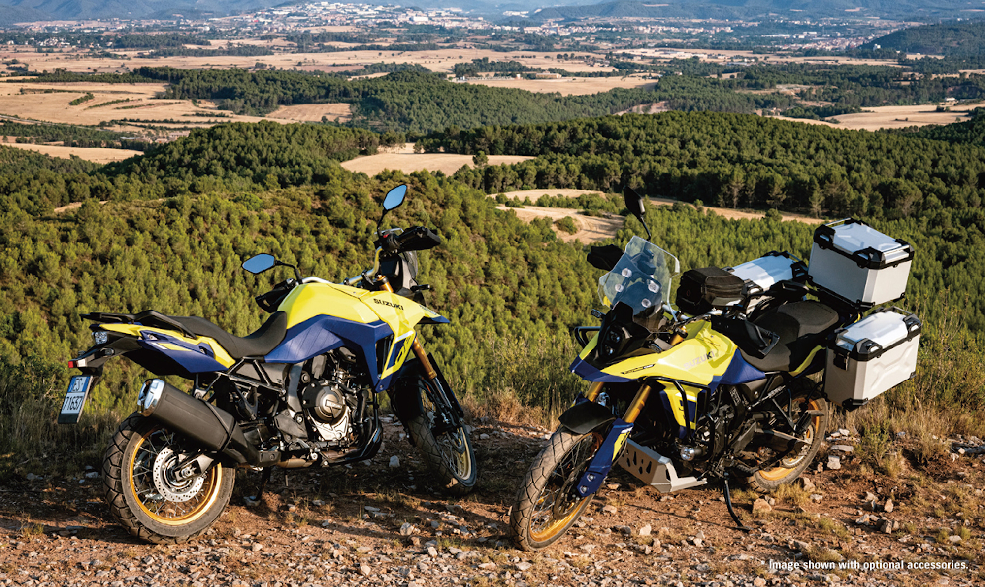 Suzuki's 2023 V-Strom 800DE. Media sourced from Suzuki.