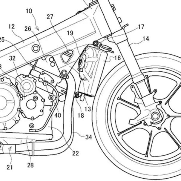 A view of the VVT design Suzuki has patented to be fitted to their Hayabusa. Media sourced from CycleWorld.