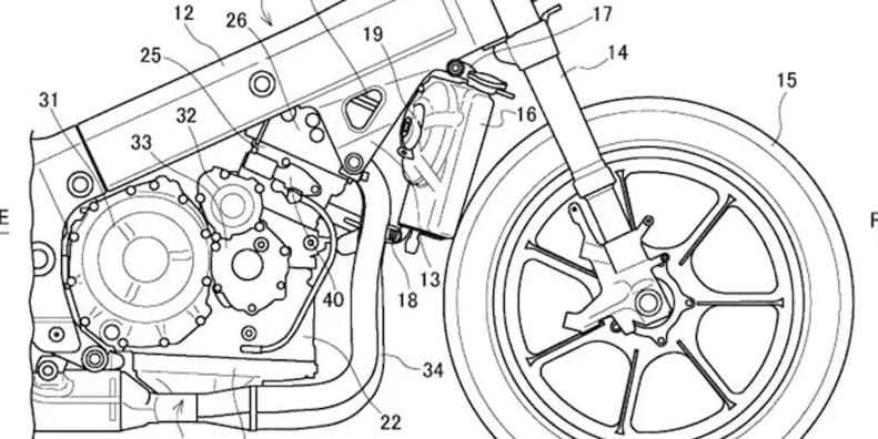 A view of the VVT design Suzuki has patented to be fitted to their Hayabusa. Media sourced from CycleWorld.