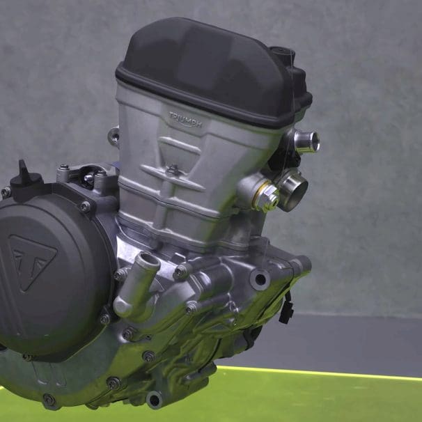 A view of the new engine that Triumph's got for her motocross range. Media sourced from Youtube.