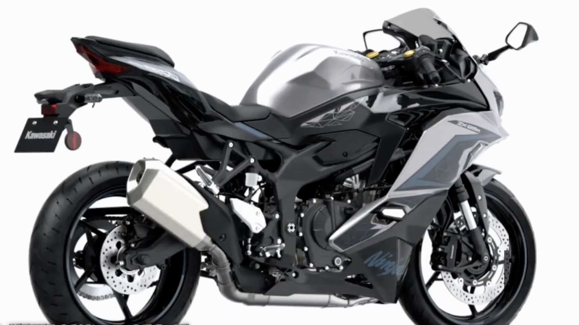 A view of the new 2024 ZX-25R released by Kawasaki Japan. Media sourced from JW Auto (Youtube).