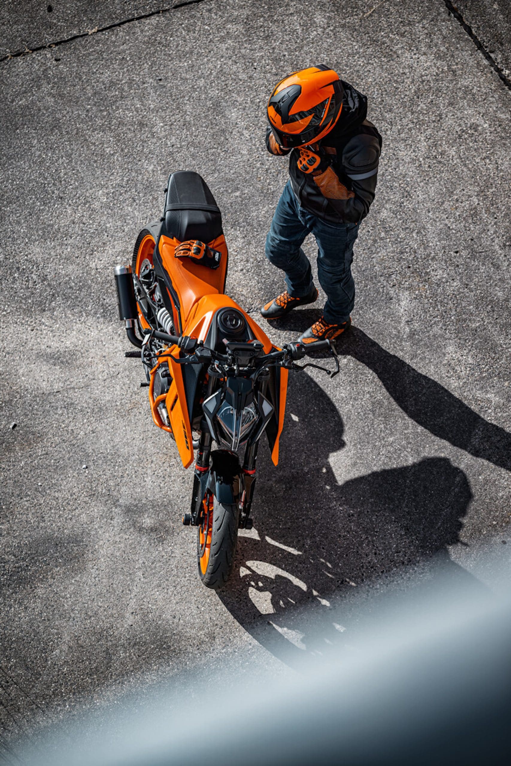 KTM's refreshed 2024 390 Duke. Media sourced from KTM.