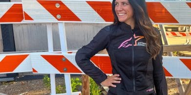 Rider wearing the Alpinestars Stella SMX Air Women's Jacket