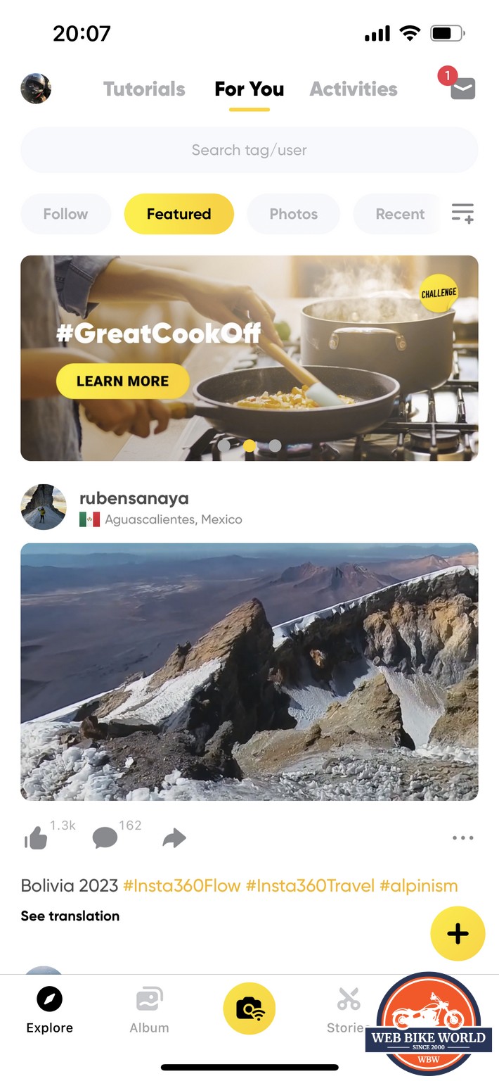 The Insta360 X3 Camera app