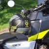 Rear view of the Schuberth C5 helmet on a Husqvarna Norden 901