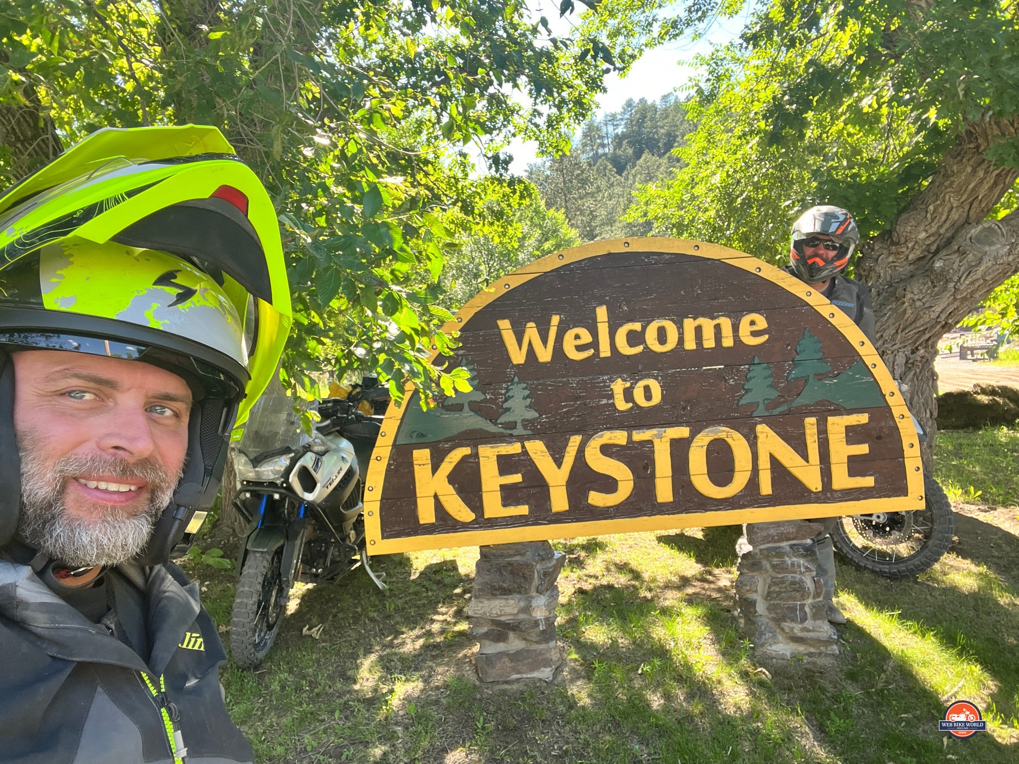 Lorne and I back at the beginning of the Black Hills BDR-X after completing the 355-mile route