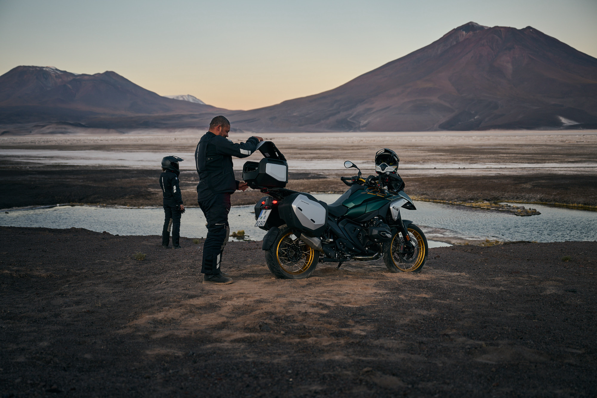 A view of BMW's all-new R 1300 GS, which houses the brand's "most powerful boxer ever." All media provided by BMW Motorrad.
