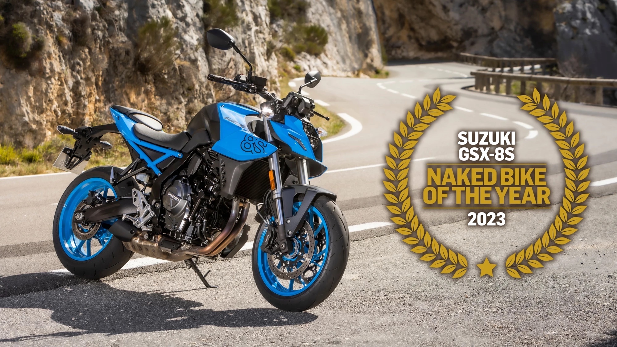 Suzuki's GSX-8S, a motorcycle that has won MCN's Best 0223 Naked Bike Award! Media sourced from Suzuki's recent press release.